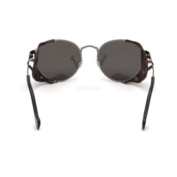 MONCLER BLAZON ANTHRACITE ROUND POLARIZED UNISEX SUNGLASSES ML 0182 - Picture 4 of 8